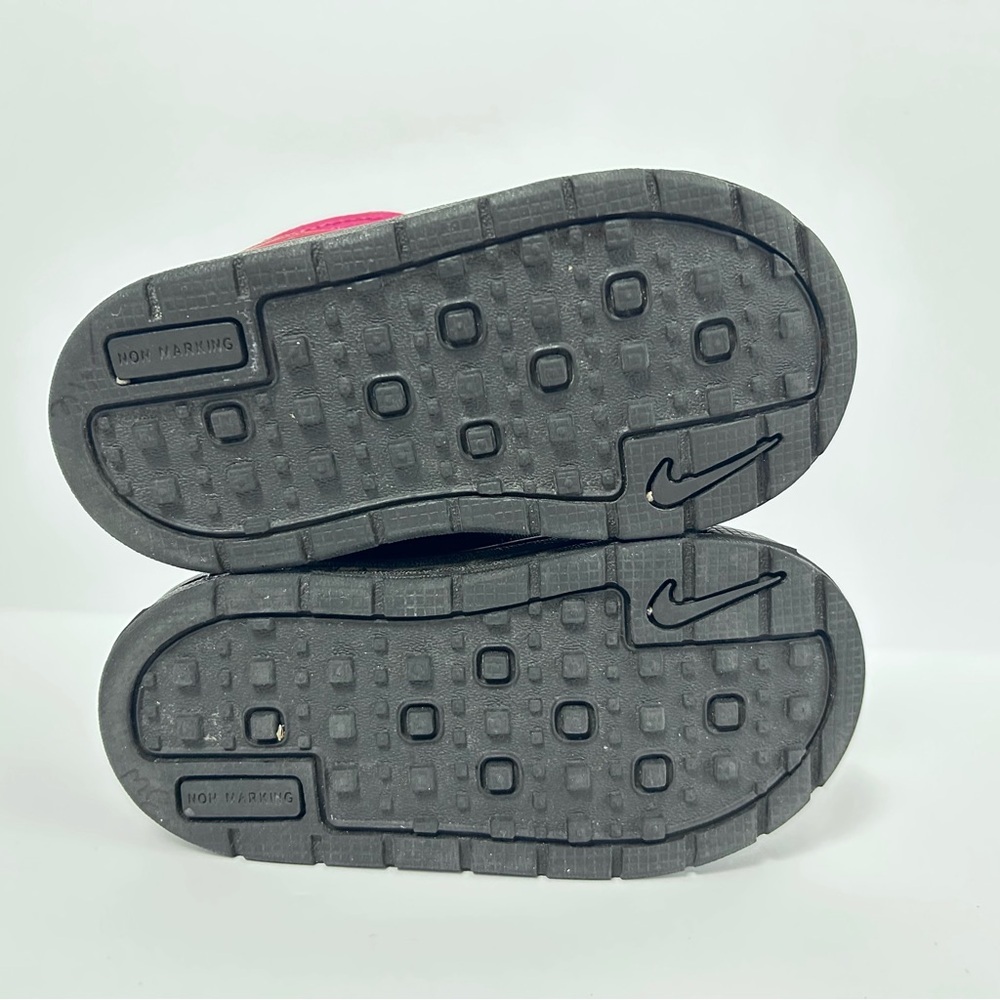 Nike Woodside 2 High Baby Toddler Boot Shoe Leather Rain Pink Gray Girl's Size 6 - Picture 8 of 11
